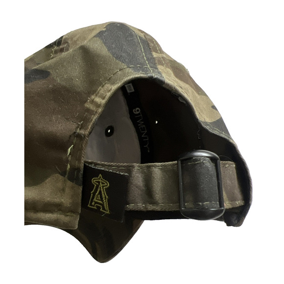 New Era Angels Camo Baseball Hat Womens Green Adjustable Casual - Picture 4 of 10